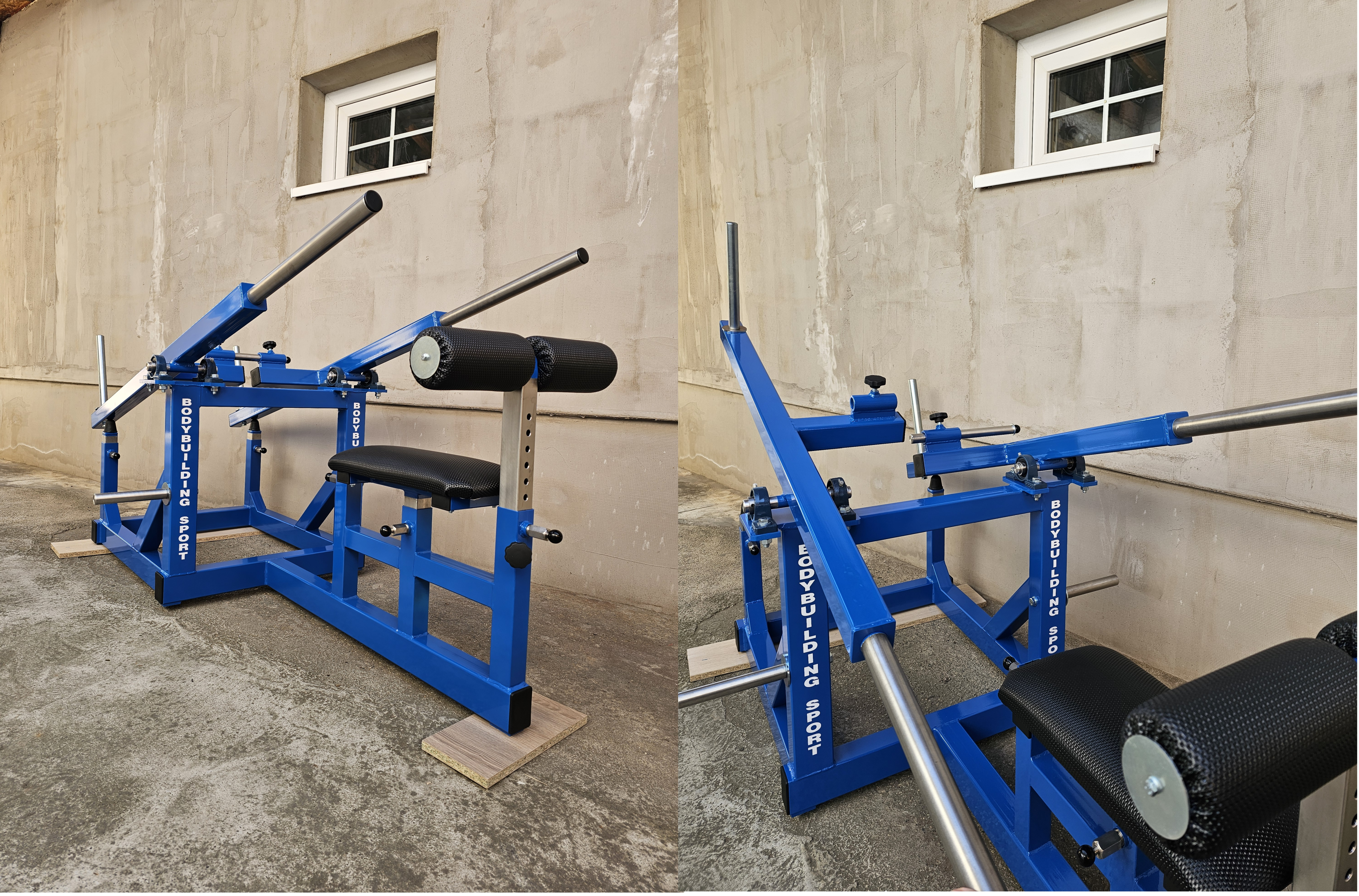 Triceps v sede s oporou nôh jednoruč/ objoruč